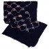 Cotton Chain Work Stole - Navy Blue